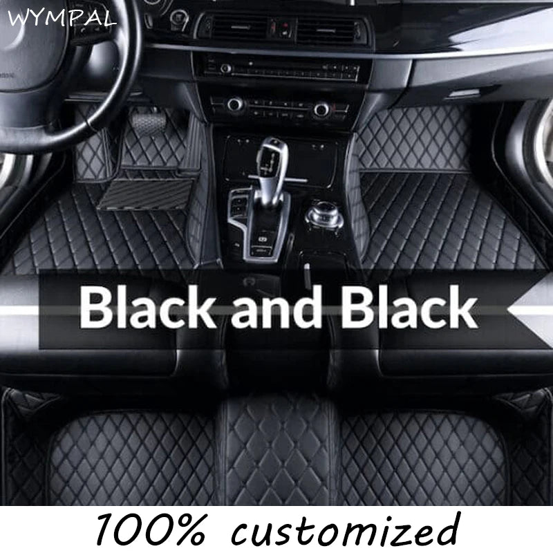 Car Mats Floor For Hyundai Kona Electric OS 2018 2019 2020 2021 2022 Anti Dirt Protective Carpets Leather Mats Car Accessoriess