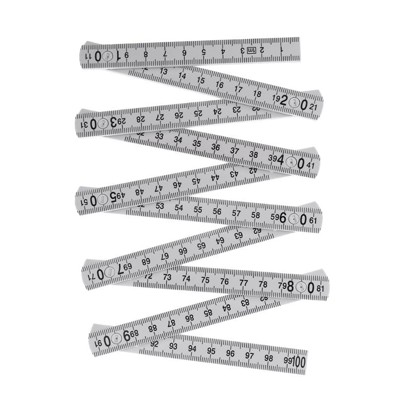 Folding Ruler Metric Measurements Lightweight Composite Construction Ruler 1M 2M for Craftsman Carpenters  EDC Tool Accessories