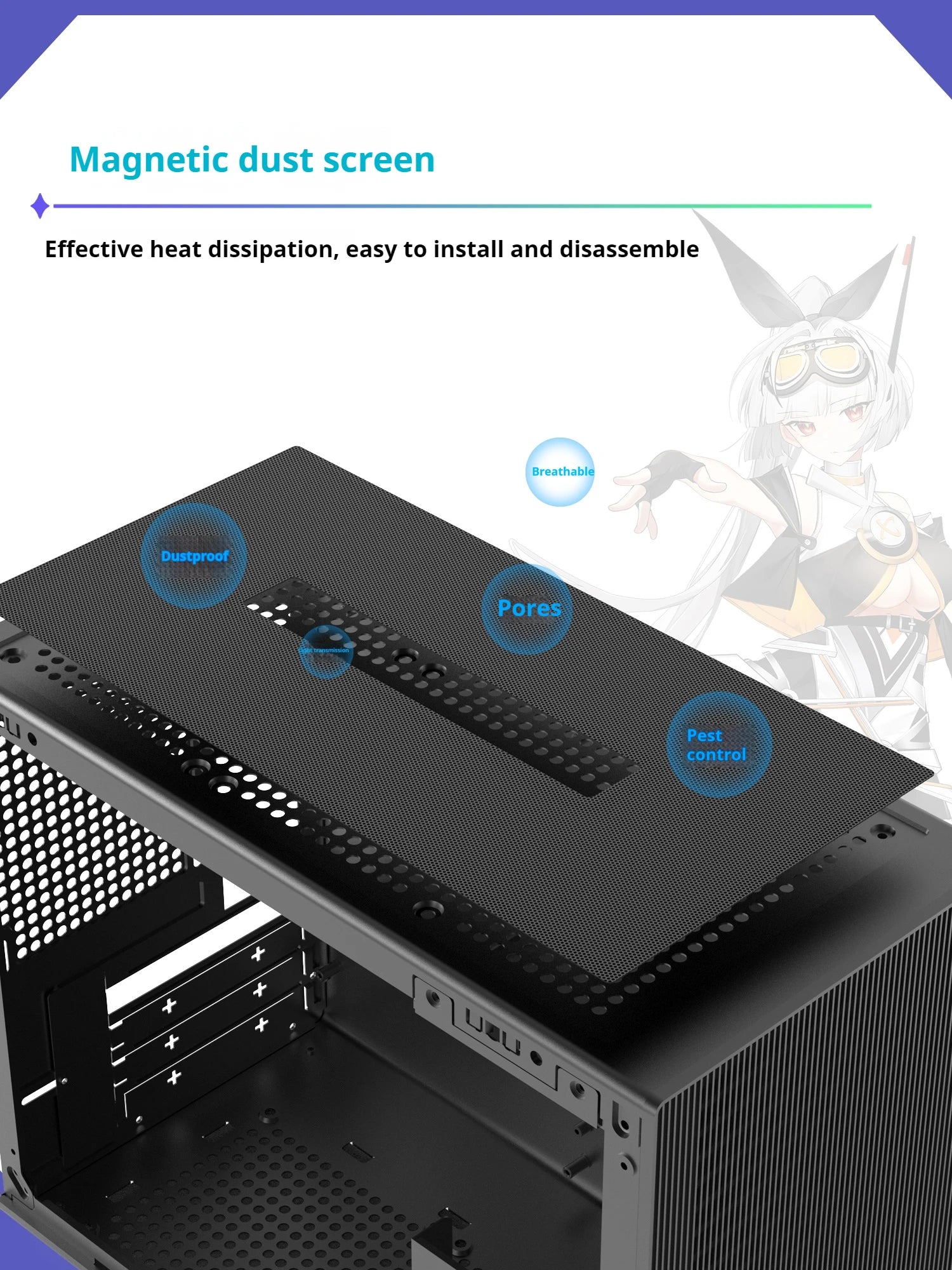Power train X-Gamerx M1 PC gaming case M-ATX glass side-transparent portable mini computer case ATX SFX Power supply