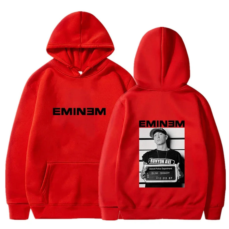 2025 Hot Sale Men's Hoody Rapper Eminem Graphic Print Hoodie Men Vintage Casual Sweatshirt Unisex Hip Hop Fashion Pullovers