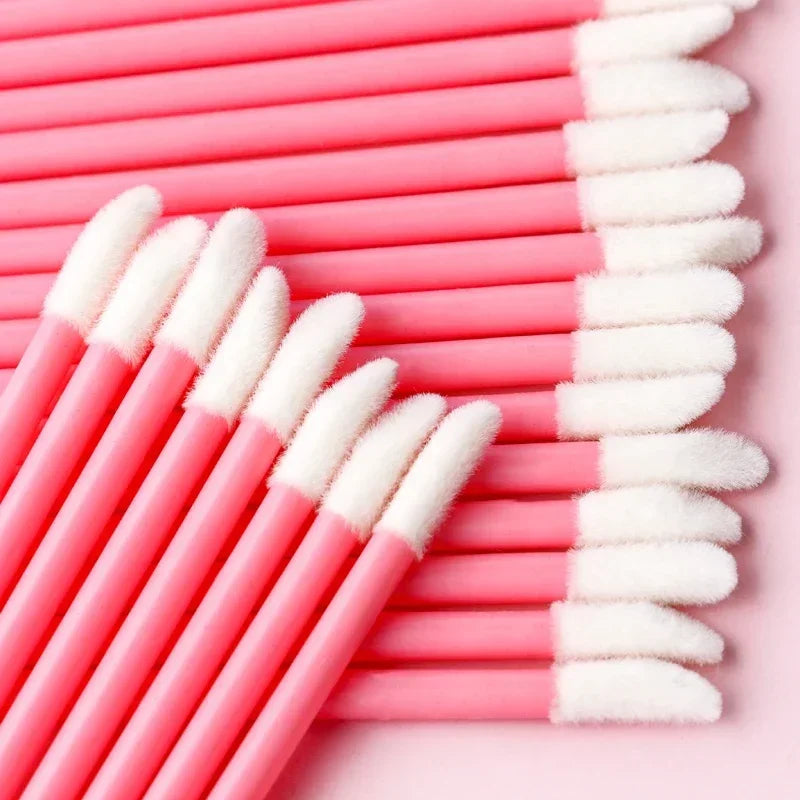 50/100PCS Wholesale Lipstick Perfect Best   Gloss Wands Up Disposable Lip Brush Women makeup Make Applicator Hotting Accessories