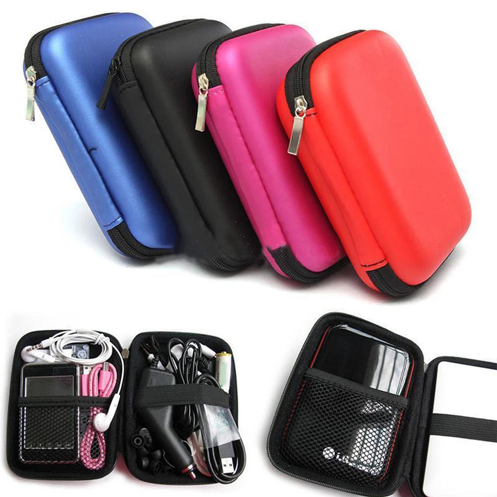 Case Cover for 2.5'' HDD Hard Disk VA Hard Disk Box External Hard Drive Disk Storage Bag For Hard Disk Power Bank Cable Heatset