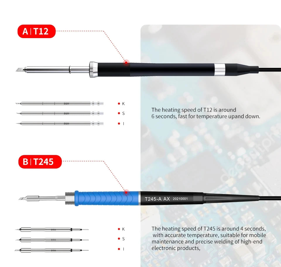 Aixun 200W T3A Smart Soldering Station Supports T12/T245 Handle for Motherboard PCB BGA Welding Repair Soldering Station Tools