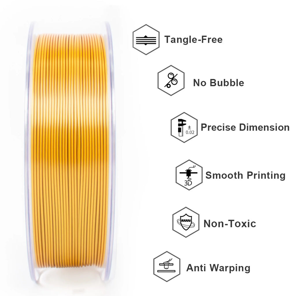 Geeetech Tri Color Silk PLA Filament , 3D Filament 1,75 mm 1KG Spool Wire  (+/-0.03mm) Vacuum packaging, special color