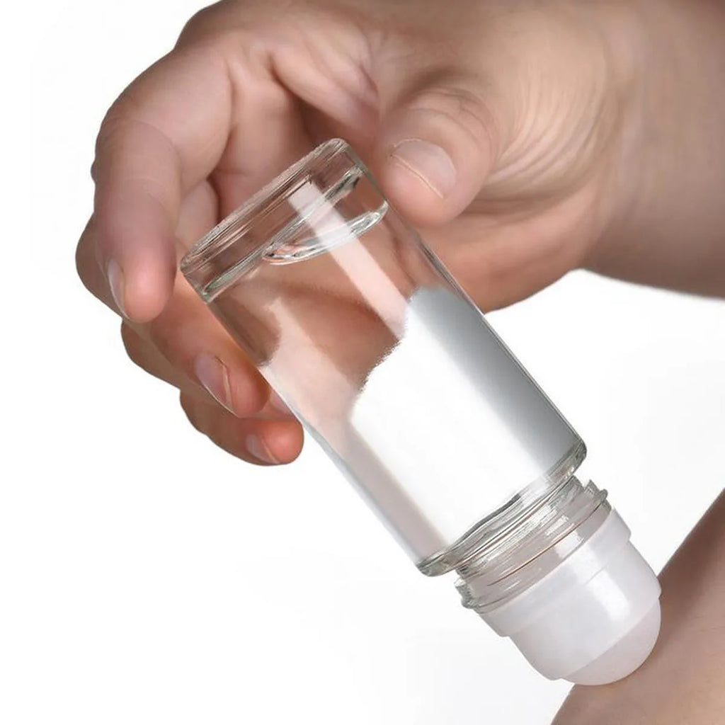 3 Packs Glass Roll On Bottles Deodorant Container Travel DIY Deodorant Bottles Balm Lotion Sunscreen 30ml 50ml