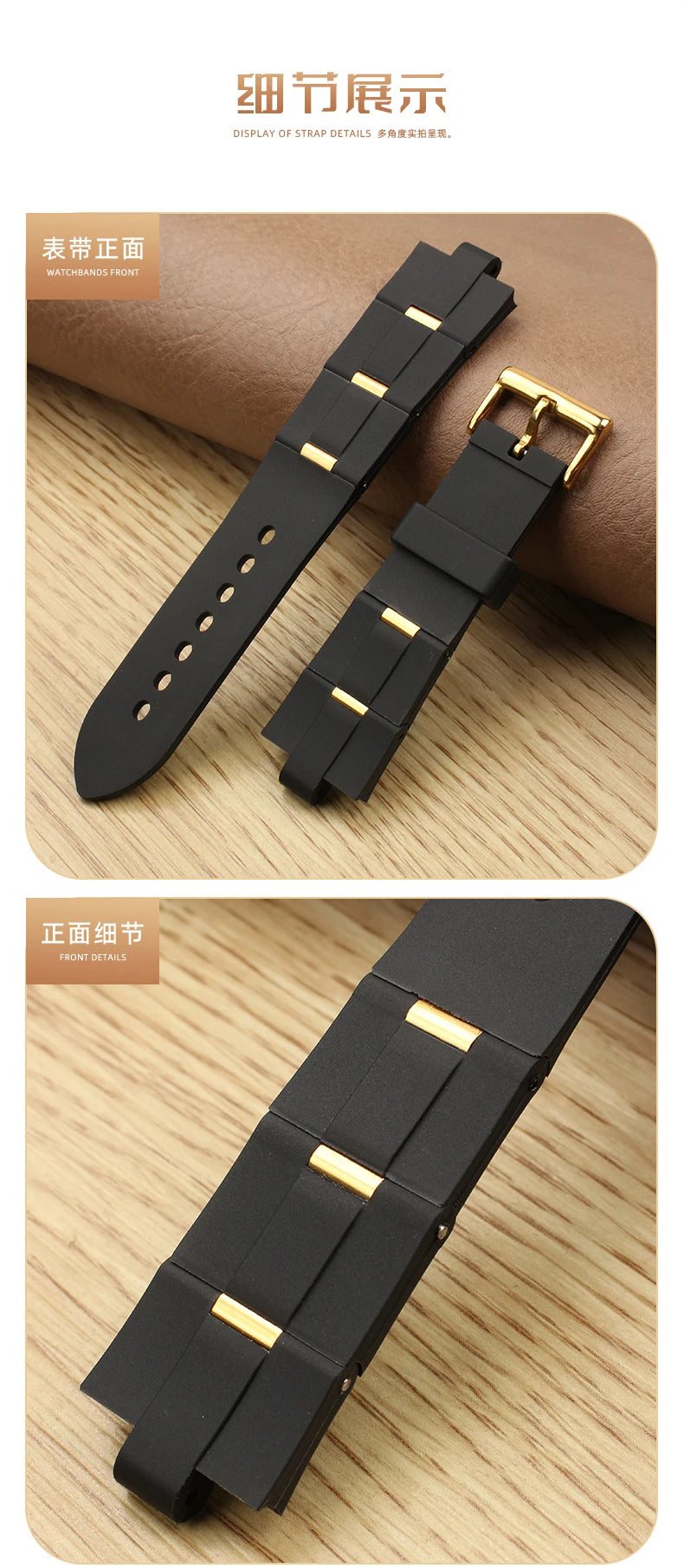 Rubber Watch Strap For Bulgari with Convex Interface Men's and Women's Soft and Comfortable Watch Accessories 21x8mm 24x8mm