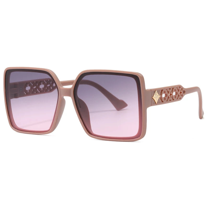Car Sun Glasse 1/5pcs Sets Square Simple Design Sunglasses Women Large Frame Outdoor Sunshade Glasses Male Retro Eyeglasses
