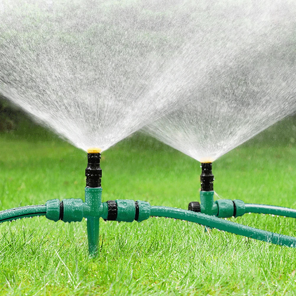 5pcs Water Sprinkler 360 Degree Rotation Household Sprinkler System Corrosion Resistant Easy Install for Garden Lawn