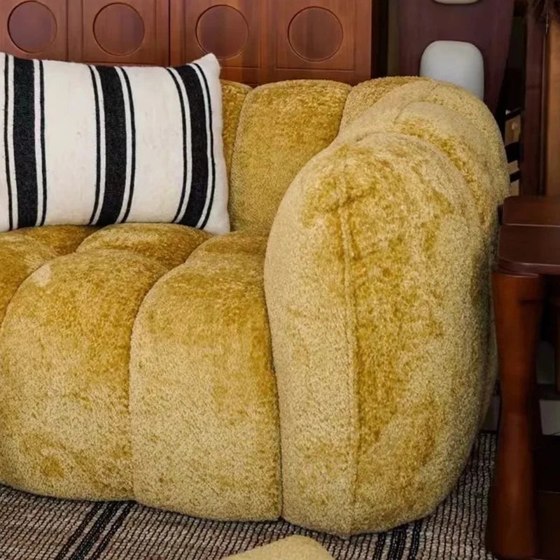 European Upholstered Living Room Sofas Trendy Beauty Comfy Cute Living Room Sofas Simple Aesthetic Canapé Salon Room Furniture