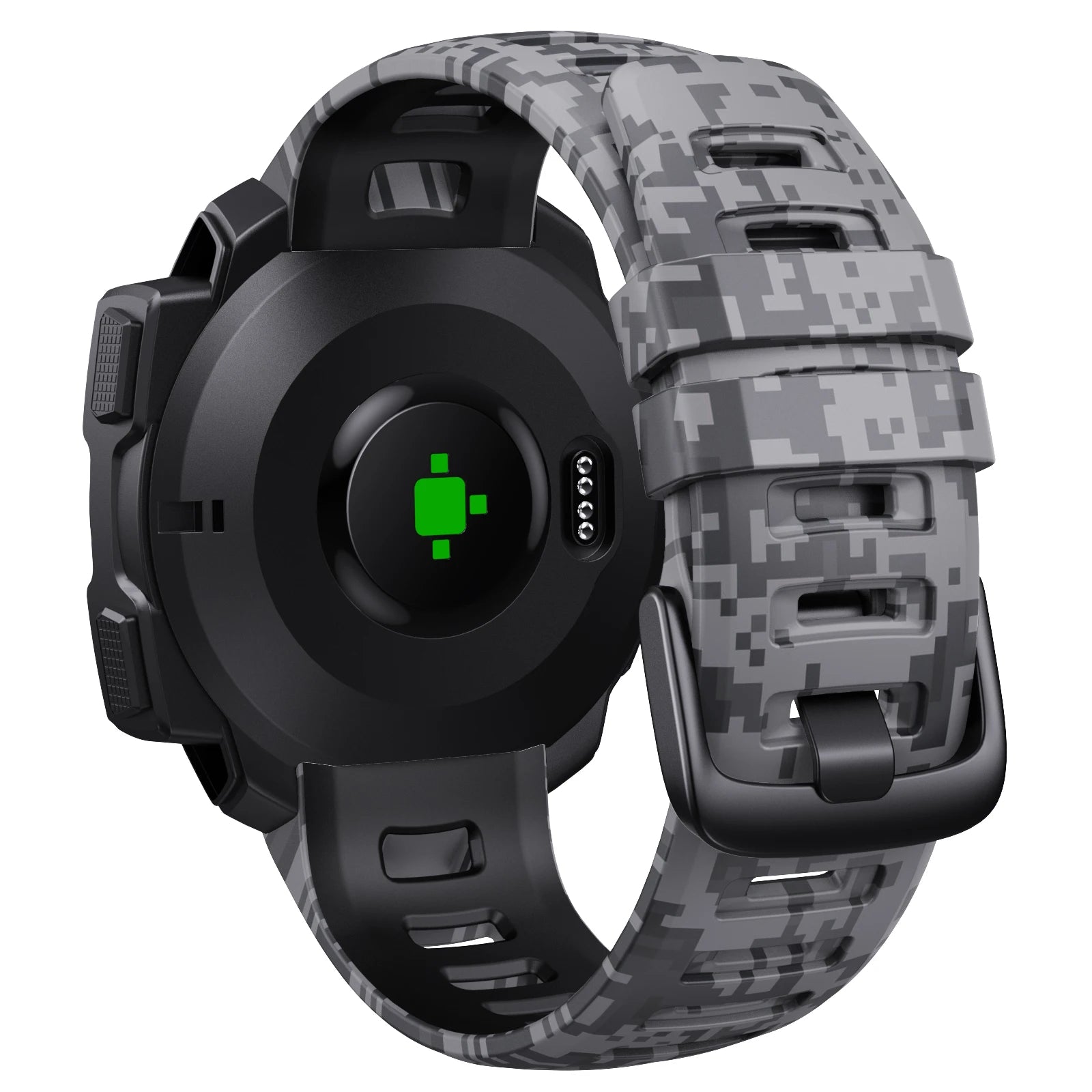 Silicone Watchband for Garmin Instinct Series - Instinct, Instinct 2, & Instinct 2 Solar - Esports Style Replacement Strap.