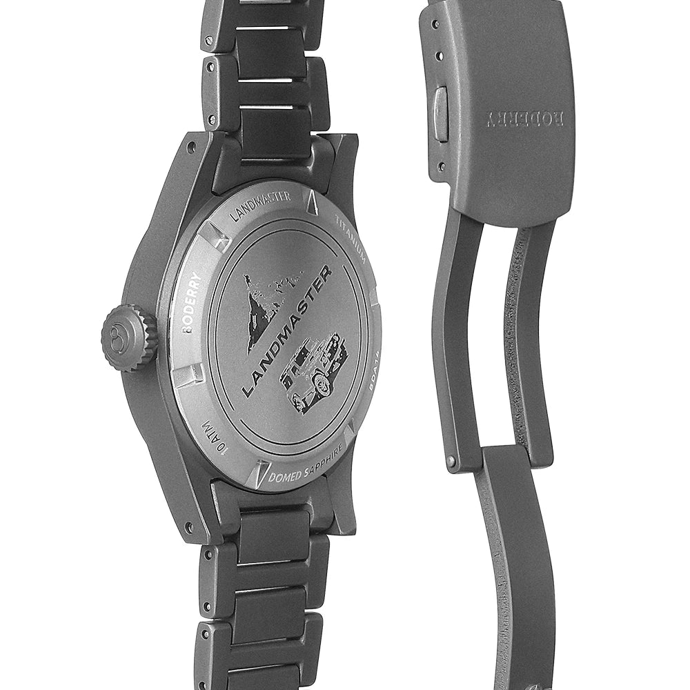 Boderry LANDMASTER Field Watches Titanium Automatic For Seiko Movement Sport 100M Waterproof Outdoor Dive Wristwatch Mens