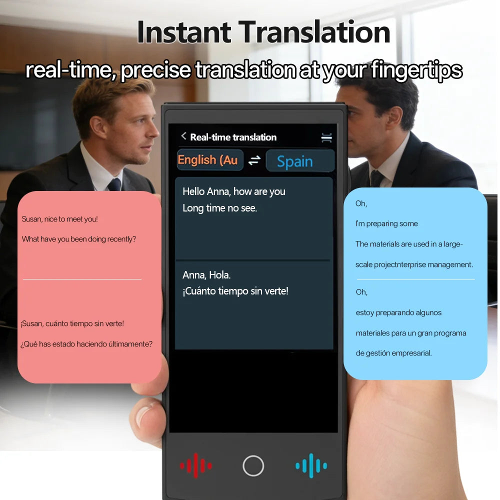 2026 New AI Travel Translator T26 ChatGPT 160 Languages Professional Business Voice Translation Real-time for Corporate Trip