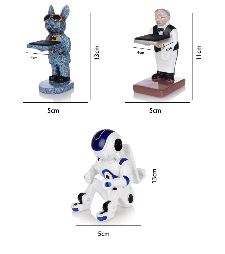 Trendy Watch Display Stand, Electroplating Cartoon Bear, Animal Resin Ornaments, Jewelry Storage Rack, Watch Holder Figure Stand