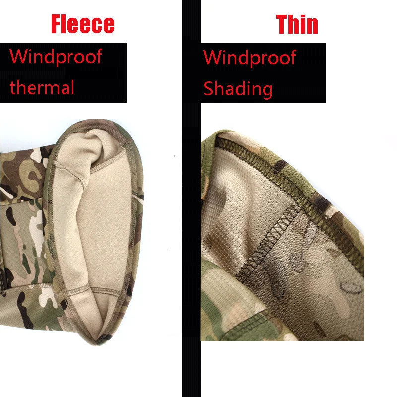 Winter Fleece Camouflage Balaclava Outdoor Hunting Cycling Hiking Skiing Scarf Face Mask Windproof Blaclava for Men