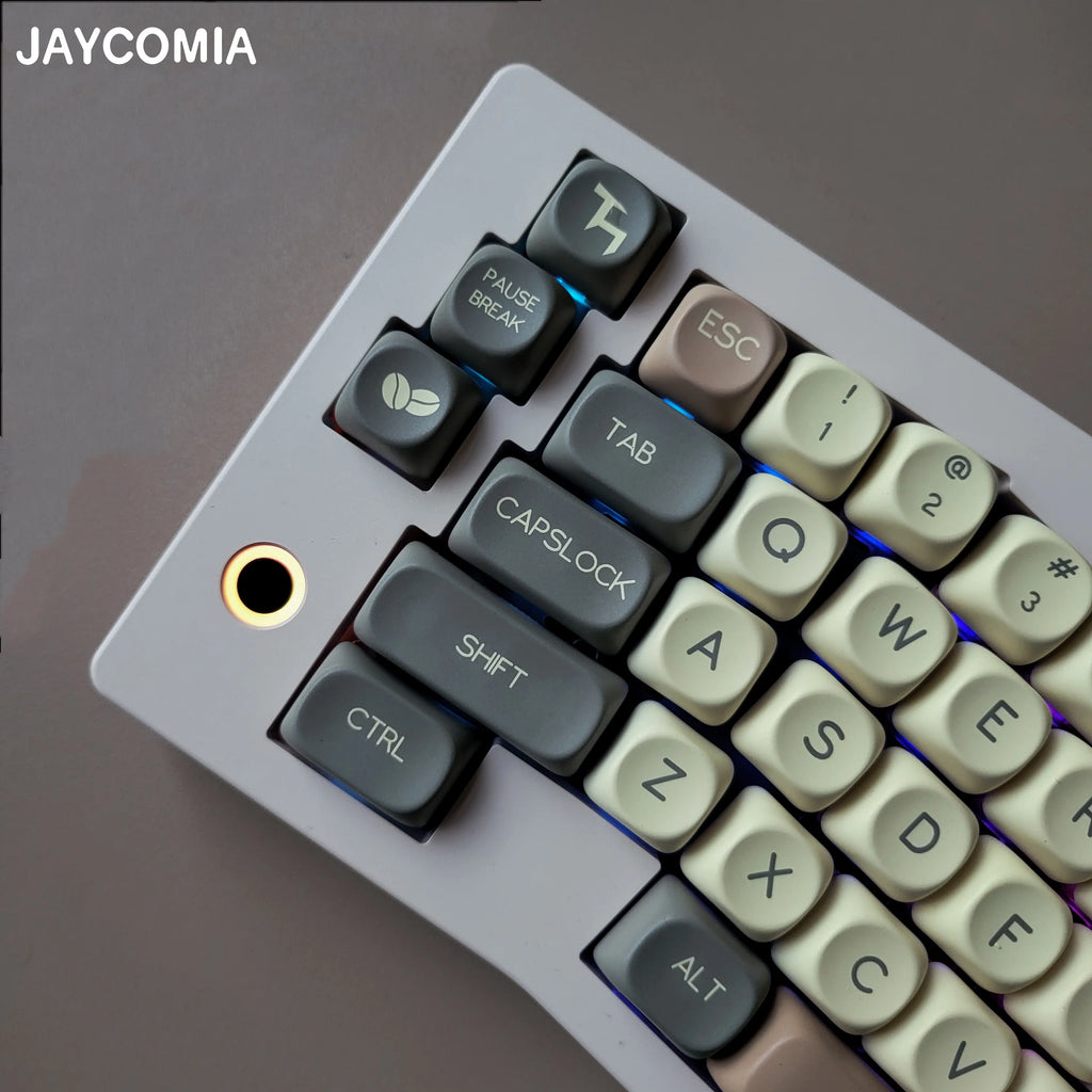 ES Spanish PBT Keycaps MOA Cherry Red Blue Samurai Night Sakura Morandi Dye Sub Keycap For ISO Layout Ansi Mechanical Keyboard