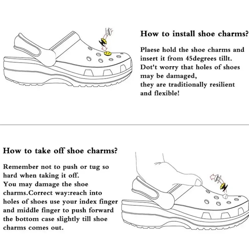 18 Silver Star Shoe Accessories DIY Kit Fun Multi-Functional Fashion Decorations for Personalized Footwear