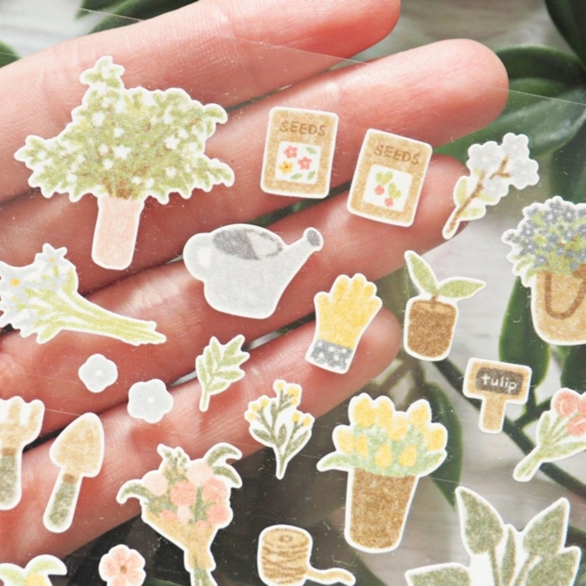 Korean Import Suatelier Fresh Flower Bouquet Paper Stickers Scrapbooking Diy Journal Stationery Sticker Deco Aesthetic School