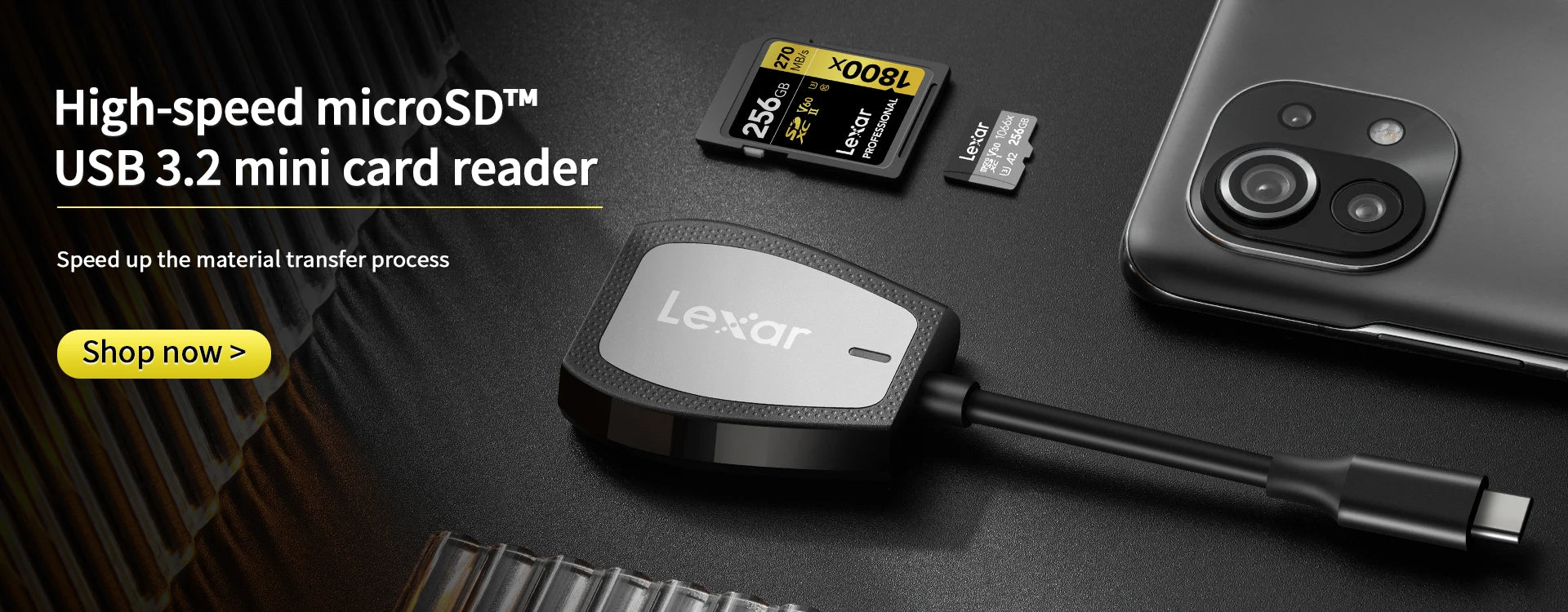 Lexar Card Reader USB 3.1 for SD Micro SD TF Memory Card Adapter for PC Laptop Accessories Smart Cardreader USB Flash Drive