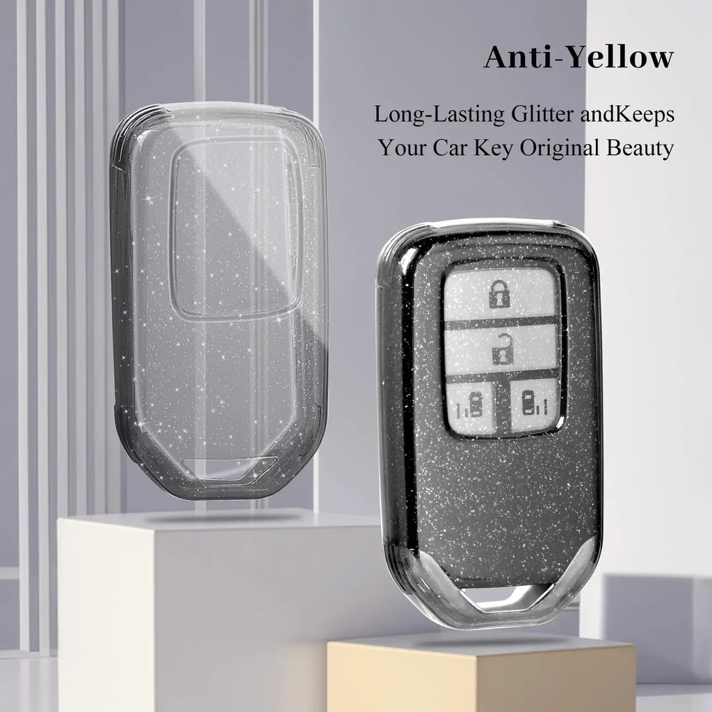 Transparent Key Protector for Honda Vezel City Civic Jazz BRV BR-V HRV Pilot Odyssey TPU Car Smart Remote Key Fob Case Cover