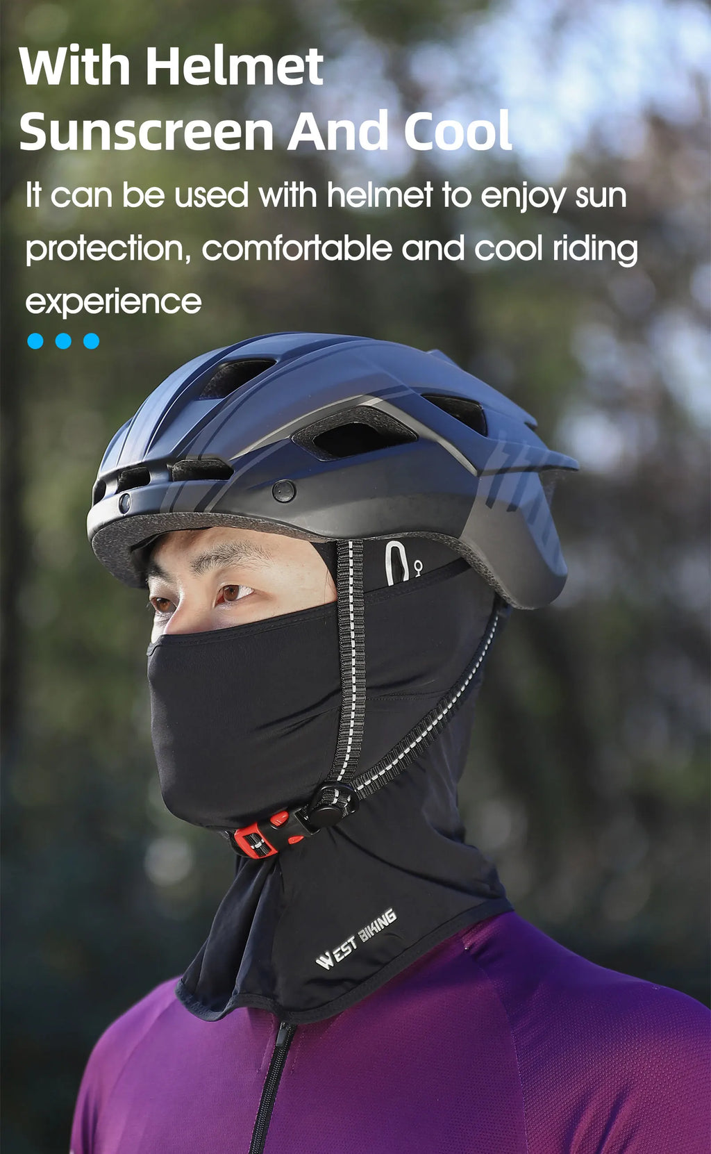 WEST BIKING Summer Cycling Face Mask Cool Breathable Sports Balaclava Men Women Bicycle Motorcycle Sun UV Protection Cycling Cap