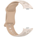 Two tone floral carved soft silicone strap for Redmi watch 4/5/6/Mi Band 8/9 PRO,suitable for Halloween,Thanksgiving, Christmas