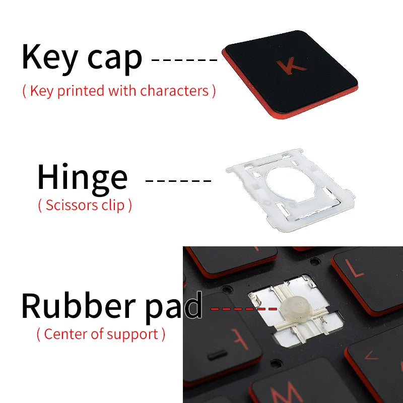 Replacement Keycaps Scissor Clip Hinge For HP ZBook Firefly 15 G8 15 G7 key caps Keyboard Keychain