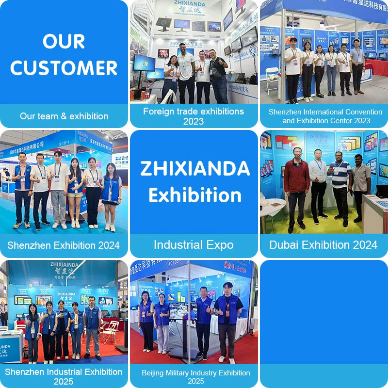 Zhixianda 18.5 Inch LCD  IPS Industrial Panel 16:9 1920*1080 Capacitive Touch Screen Open Frame Monitor For Automation Equipment