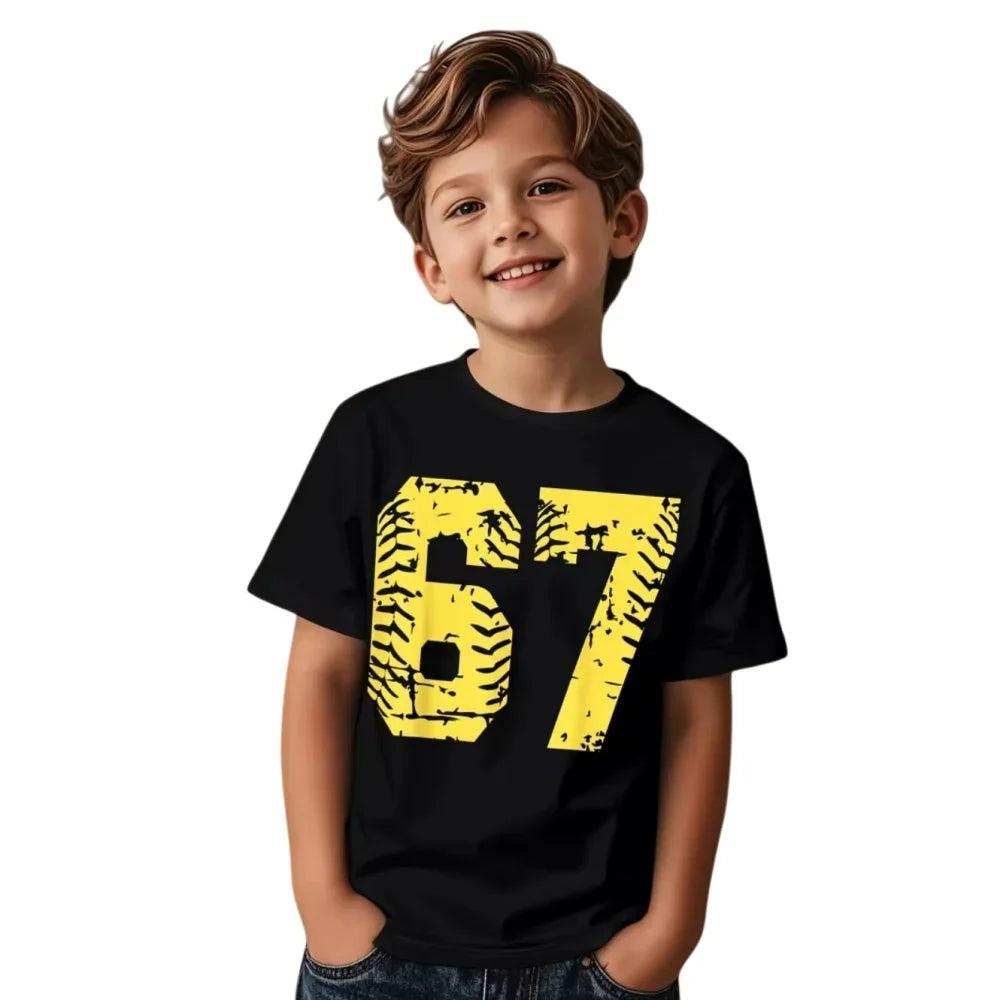 67 Bestselling Children's T-Shirts: Fashionable and Cool Summer Short-Sleeve Casual Crewneck Tops for Boys and Girls