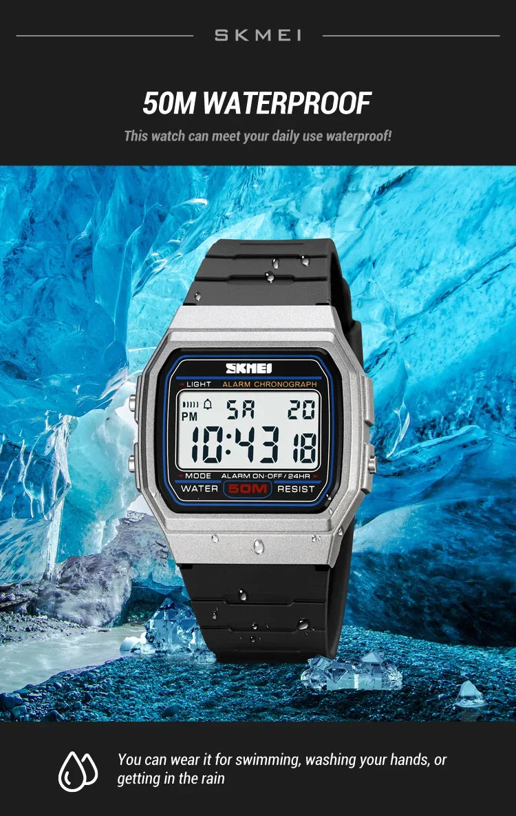 SKMEI 2042 Military Clock reloj hombre Digital Sport Watches  Mens Outdoors 5Bar Waterproof Chrono Date Week Men Wristwatches