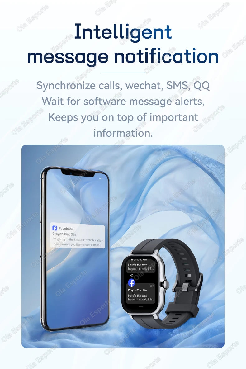2024 New Smart Watch For Men Women Gift HD Screen Sport Fitness Health Monitoring Watches BT Call Digital smartwatch Wristwatch