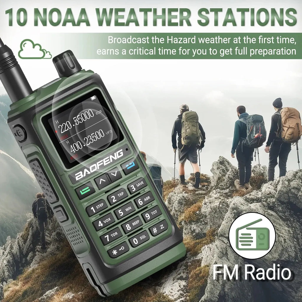 Baofeng UV 17 Pro Wireless Copy Frequency Walkie Talkie 16 KM Long Range Flashlight Type-C Charger Ham Radio UV 17 Pro L K5 5R
