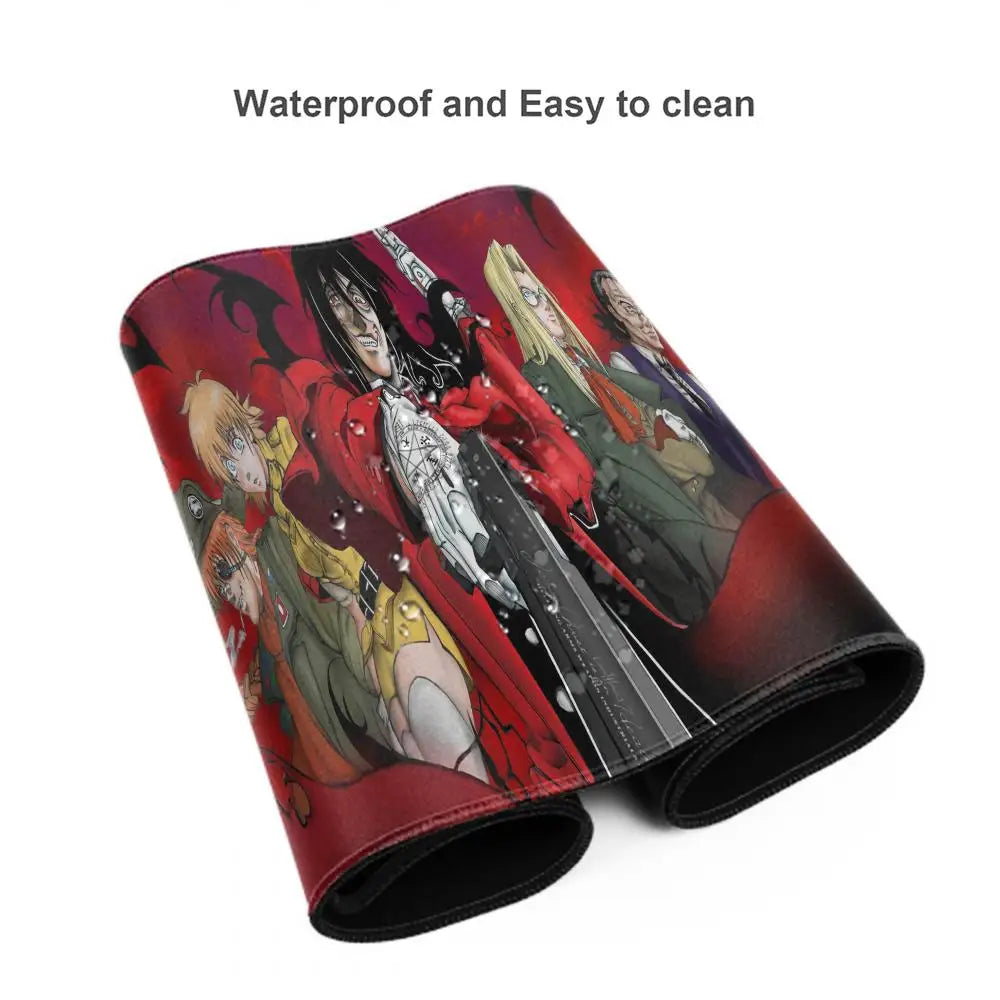 Anime Hellsing Alucard Mouse Pad XXL Gaming Accessories Office Gamer Keyboard Desk Mat Non-Slip Laptop Large rubber Mousepad