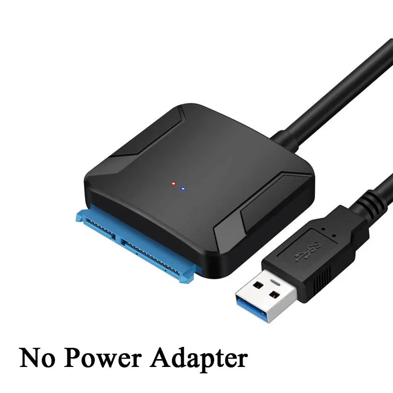 USB 3.0 to SATA Adapter Cable for 3.5/2.5 Inch SSD HDD SATA III Hard Drive Disk Support UASP Compatible with USB 1.1/2.0/3.0