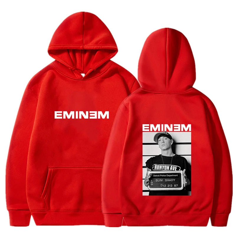 2025 Hot Sale Men's Hoody Rapper Eminem Graphic Print Hoodie Men Vintage Casual Sweatshirt Unisex Hip Hop Fashion Pullovers