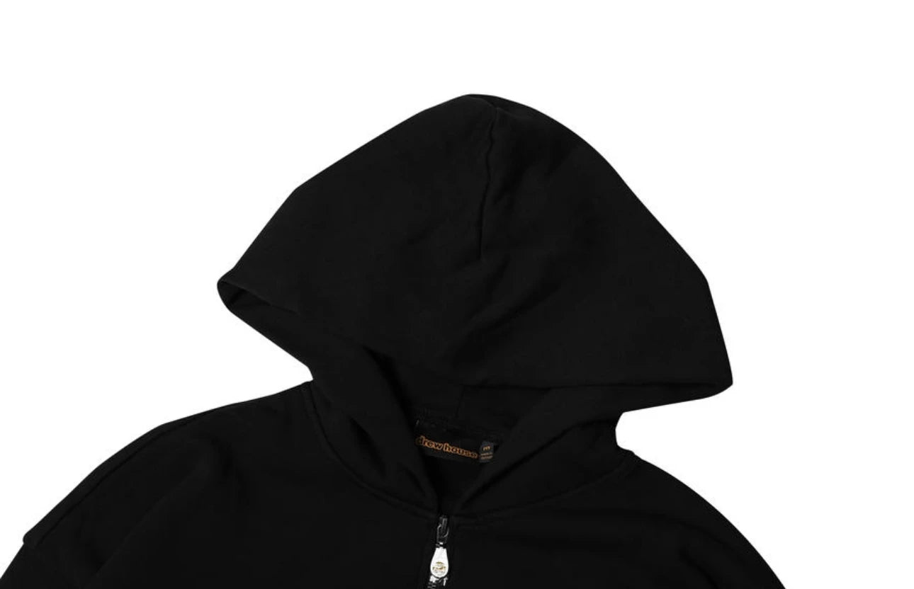Drew House Men's Clothing Embroidery Printing logo autumn and winter designer American retro print loose Solid color Coat Jacket