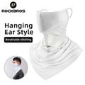 ROCKBROS Ice Silk Cycling Face Mask UV Sun Protect UPF50+ Summer Breathable Collar Scarf MTB Road Motorcycle Bike Bicycle Mask