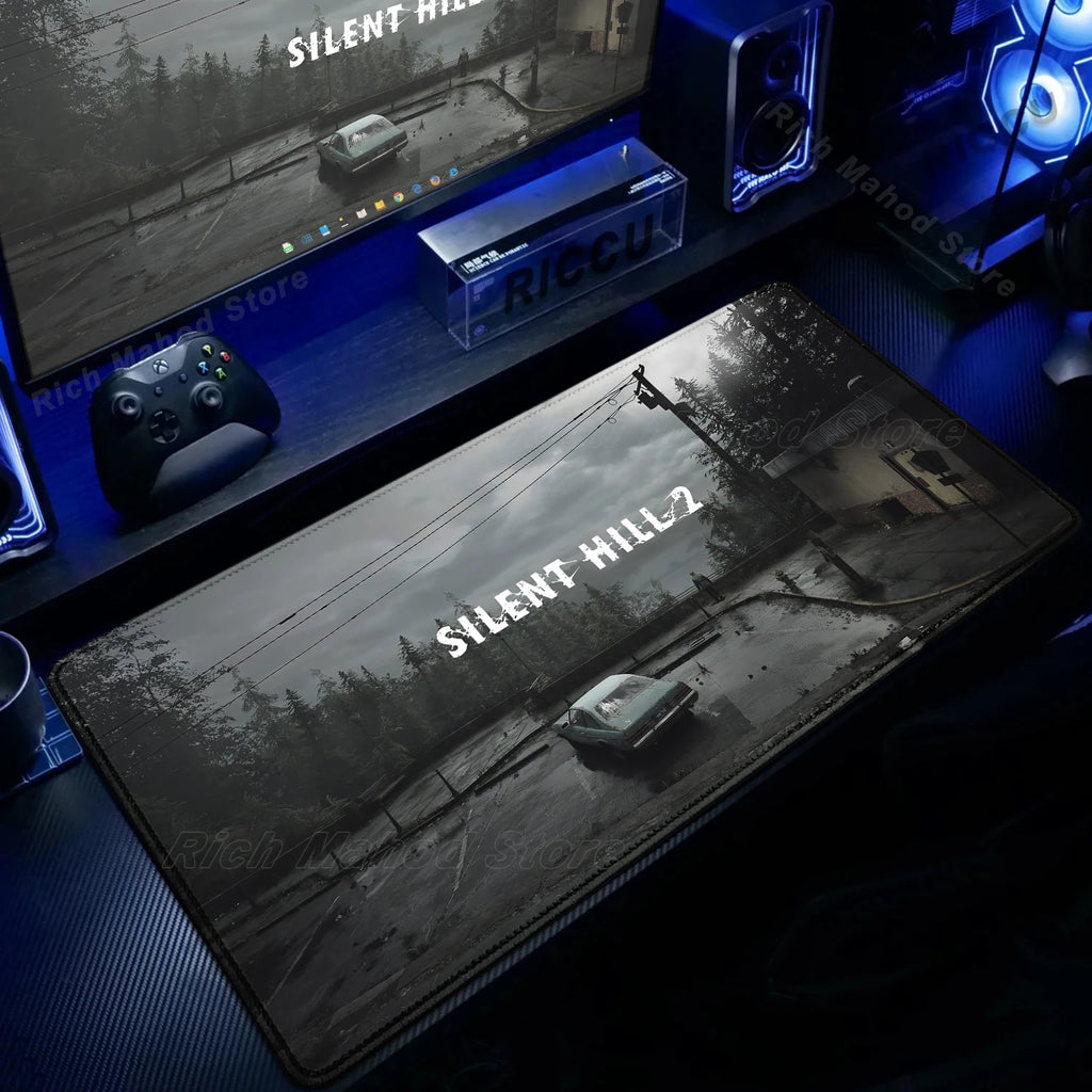 Game S_silent Hill Mouse Pad Large Gaming Extended Mat Gamer PC Mousepad Compute Keyboard Mousemat XXL Carpet Laptop accessories