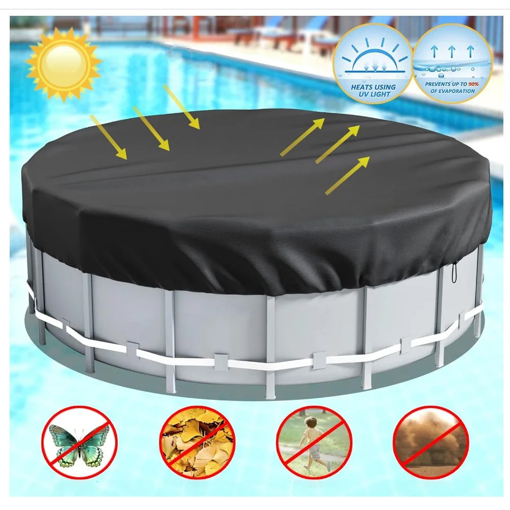Pool cover Dust cover Outdoor round tub Pool sunblock waterproof cover Oxford cloth cover