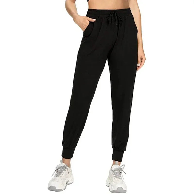 Women's Solid Color Sweatpants All Season Daily Casual Sporty Jogger Pants Ladies Home Outdoor Yoga Fitness Versatile Trousers