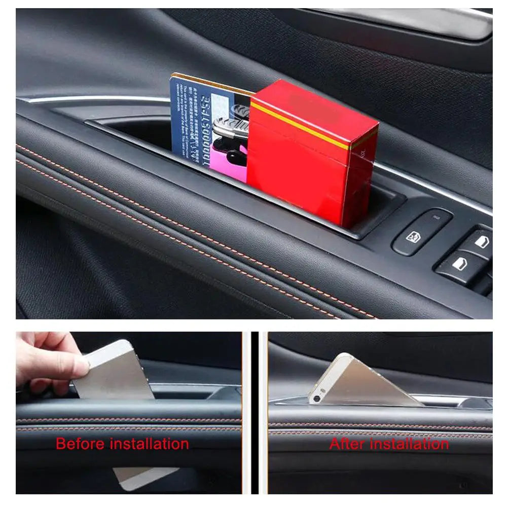 Car Door Handle Armrest Storage Box Case Holder Container Tray Apply For Peugeot 3008 5008 GT 2016-2023