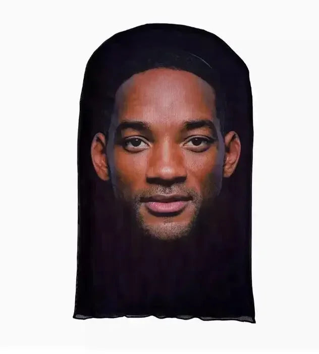 Kanye Mask 3D Printed Elastic Mesh Full Face Mask For Men Women Cosplay Headwear Hip Hop Fashion Balaclava Hood Hat Headgear