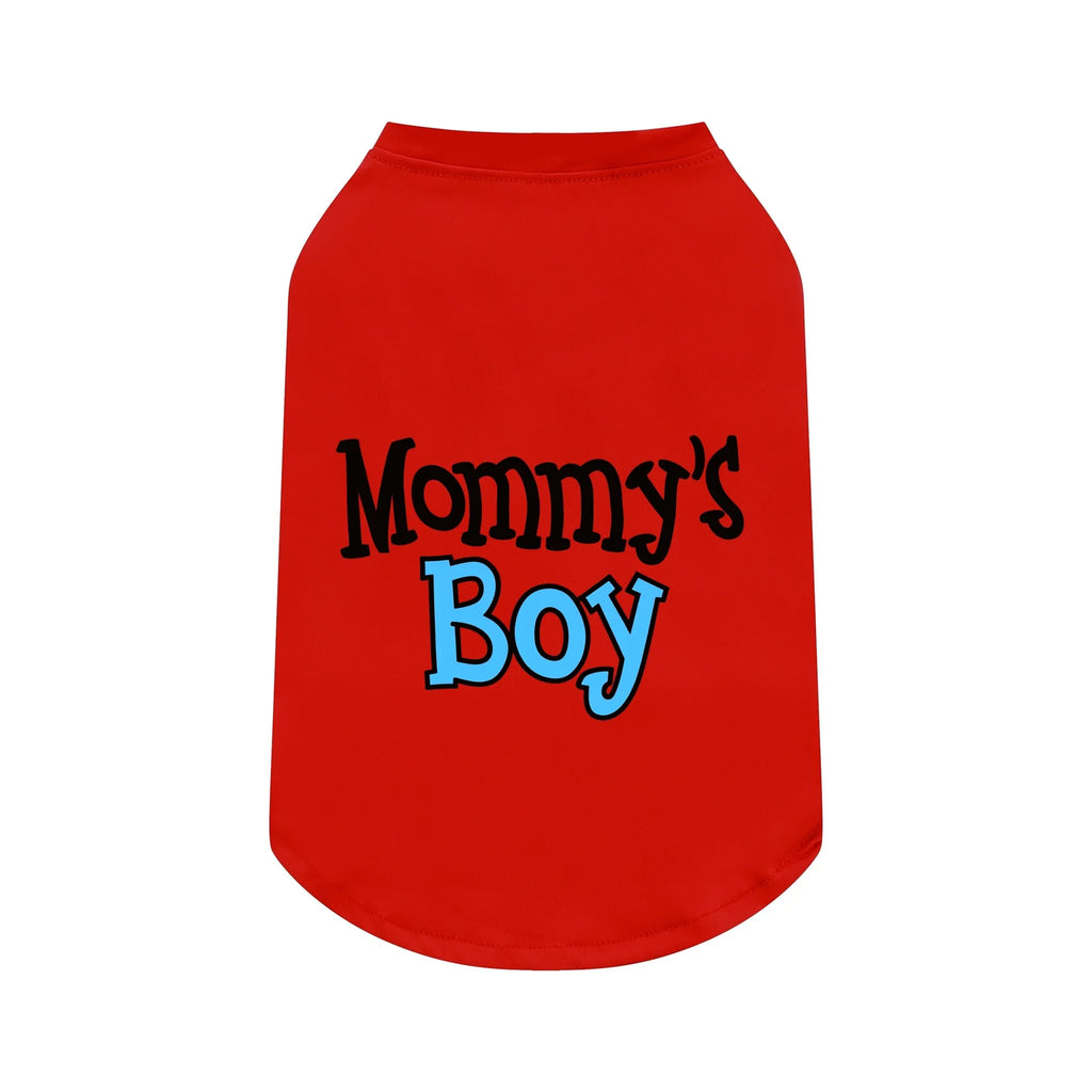 Funny "Mommy's Boy" "Daddy's Girl" Pet T-Shirt Summer Dog Clothes for Small Medium Dogs Cats Cute Letter Print Puppy Vest