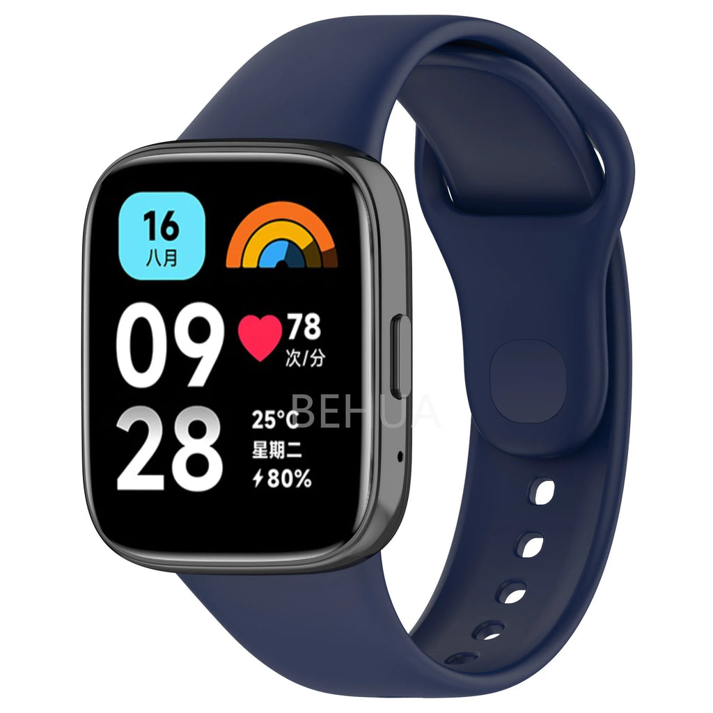 Silicone Band Strap For XiaoMi Redmi Watch 3 Active /For Redmi Watch 3lite Watchstrap Smart Sport WristBand Bracelet Replacement