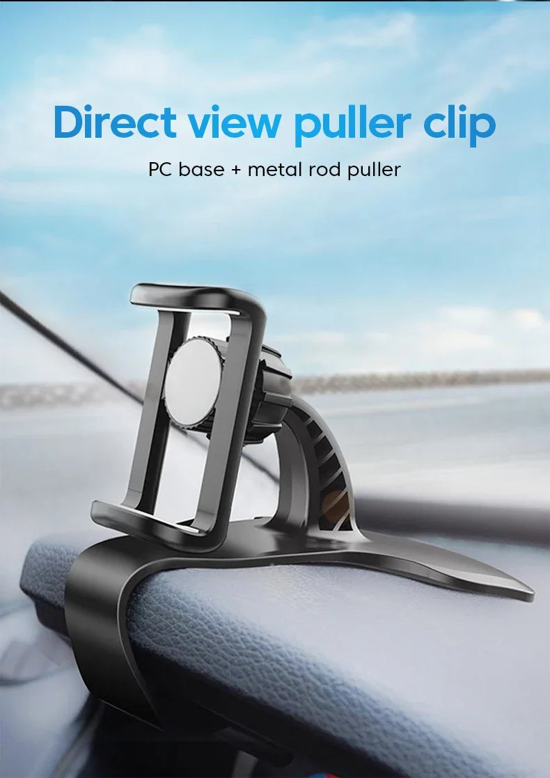 Universal 360 Rotatable Car Phone Holder Dashboard Stand Auto Grip Bracket for Mobile Phones Cell Phone Support Rack