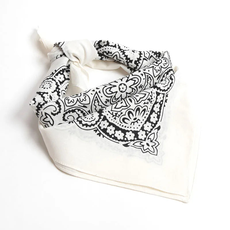 Hip Hop Kerchief Bohemian Print Bandana Paisley Pattern Headbands Outdoor Unisex Headband Wrist Wraps Face Mask Handkerchief