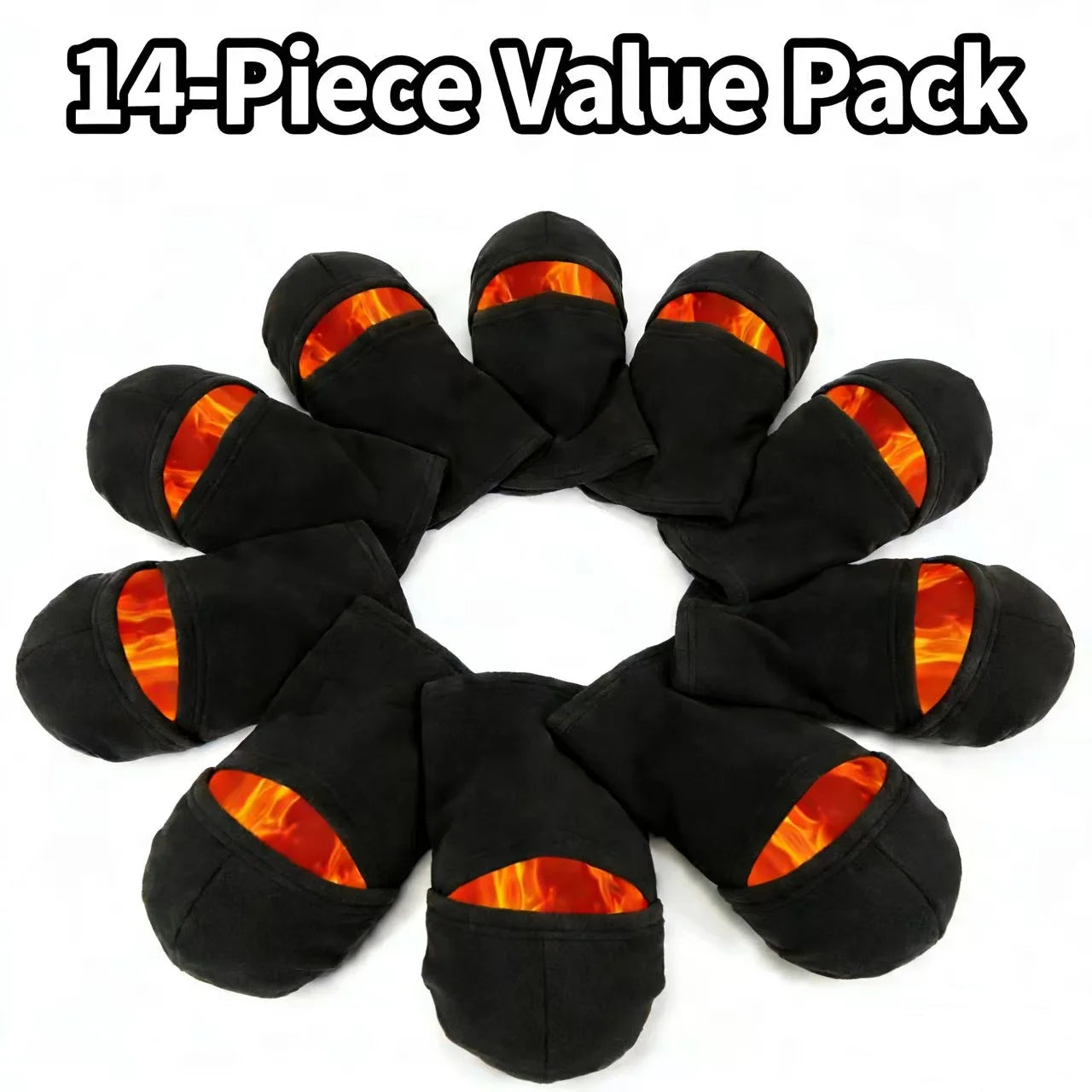 1/14Pcs Full Face Mask New Winter Thermal Fleece Warmer Motorcycle Cycling Hood Liner Sports Running Neck Warmer