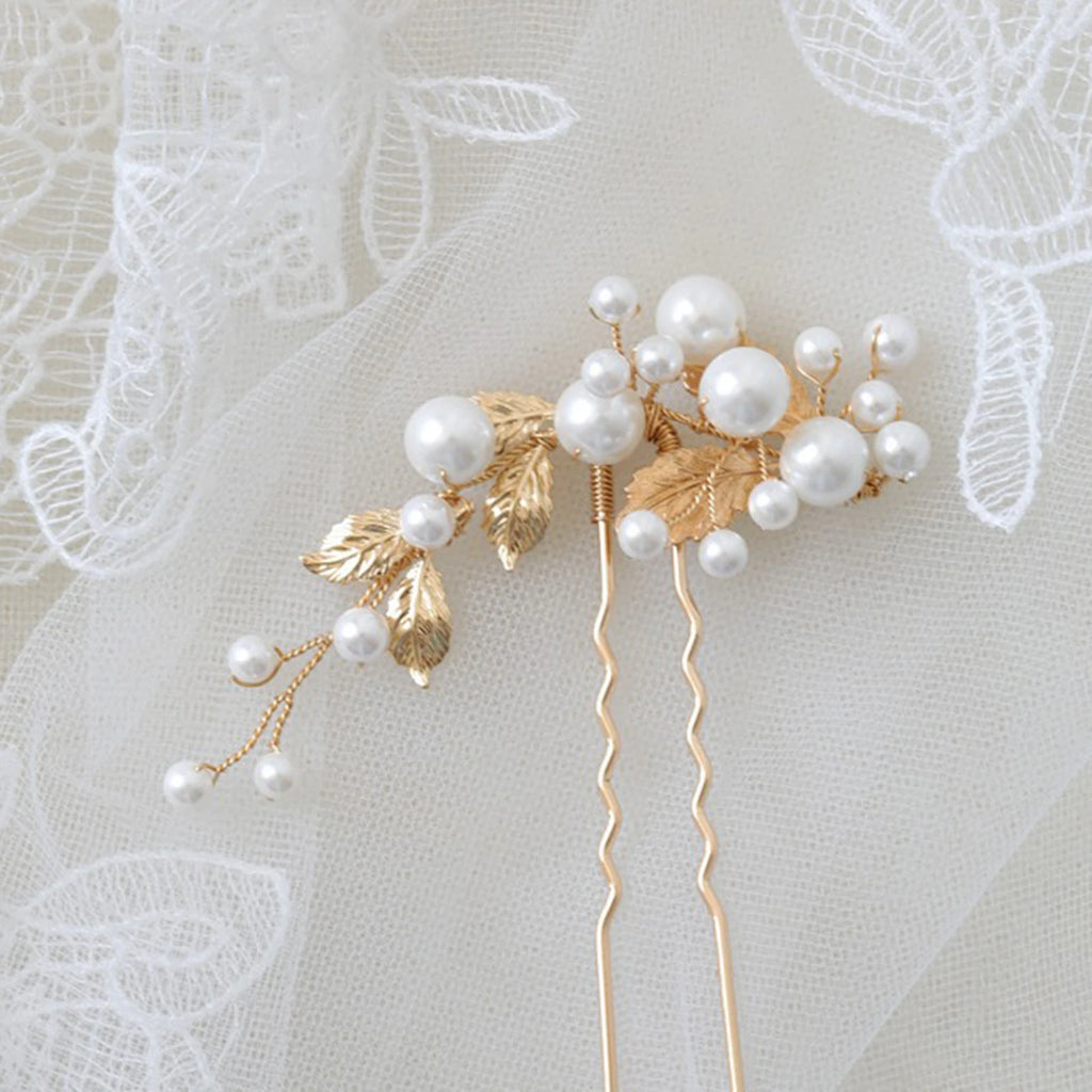 Wedding Hairpins U Shape Pearl Hair Clips Accessories for Women Head Ornaments Jewelry Bridal Headpiece Hairstyle Design Tools