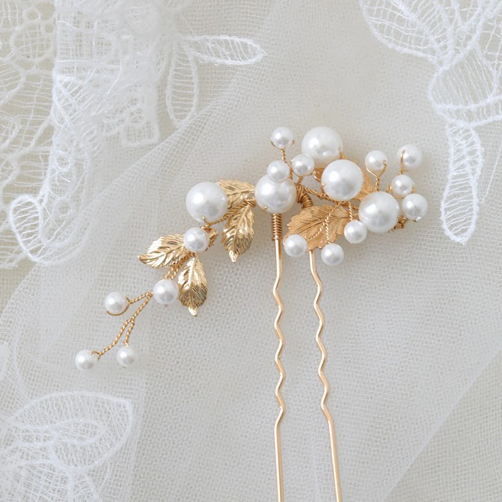 Wedding Hairpins U Shape Pearl Hair Clips Accessories for Women Head Ornaments Jewelry Bridal Headpiece Hairstyle Design Tools