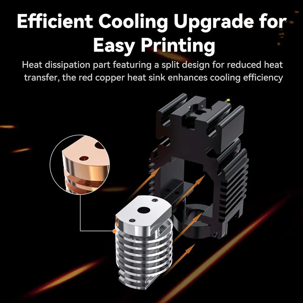 Creality Ender 3 V3 SE/V3 KE Ceramic Heating Block Kit Quick-swap Nozzle Upgrade Hotend Kit 300℃ Temperature 600mm/s High-Speed