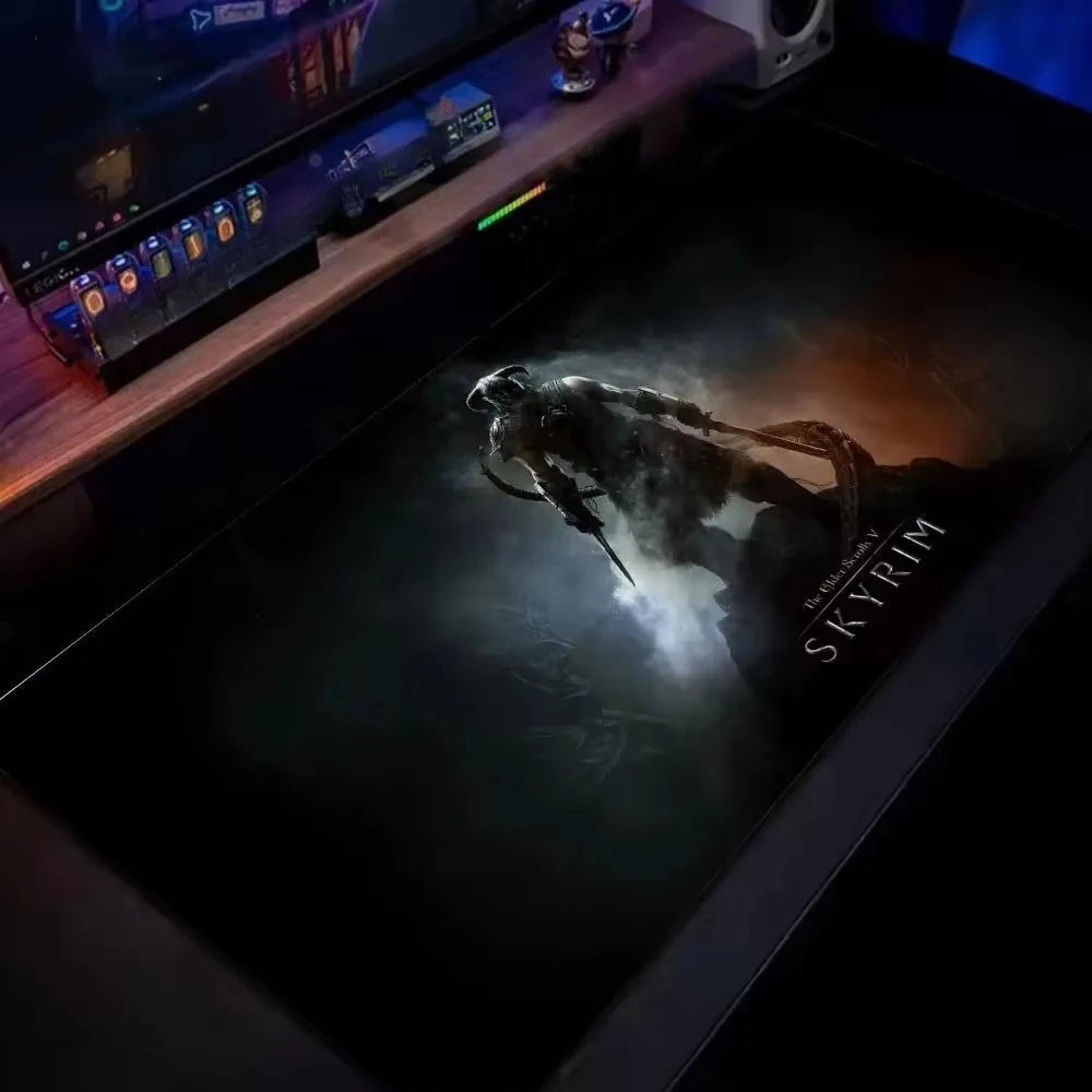 SKYRIM GAMEs Mouse Pad MousePad 900x400 Gaming Accessories Deskmat Desk Mat Game Mats Mause Office Pads Pc Xxl Large
